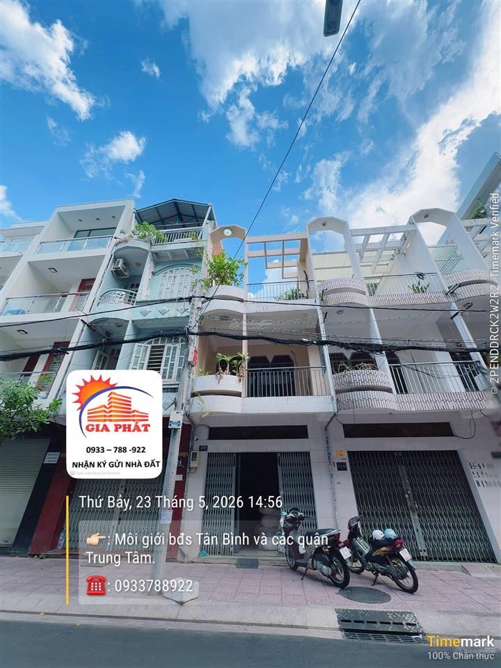 1 căn duy nhất mặt tiền bàu cát 6, dt  4x18m. 3 tầng . giá rẻ chỉ 14tỷ850
