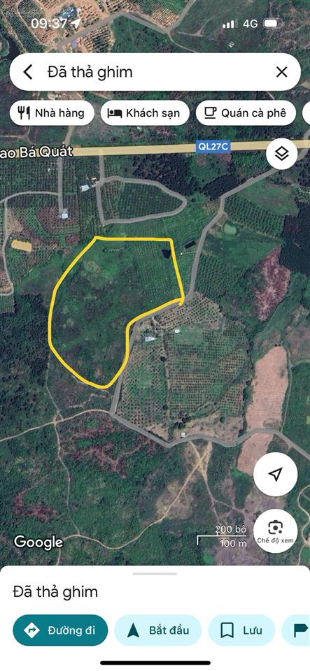 Bán đất 5,2 hecta gáp đường hơn 100m, gần quốc lộ 27c xã diên thọ, cách biển nha trang 30p