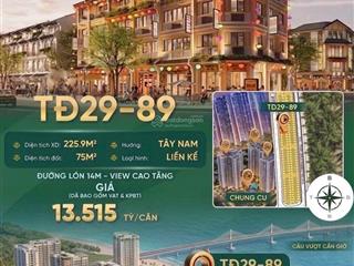 Bán căn nhà phố giá tốt nhất hiện nay tại vinhomes paradise cần giờ 75m giá 13,515 tỉ