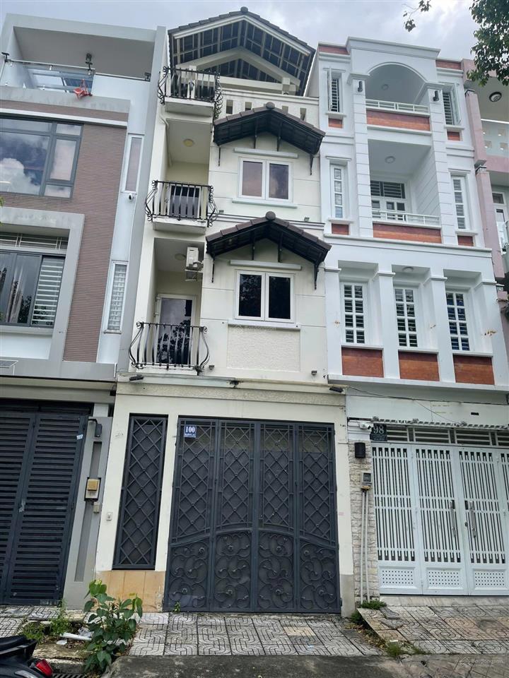 Cho thuê nhà hầm 3 lầu mặt tiền đường võ thị đặng kdc an phú hưng p. tân phong quận 7