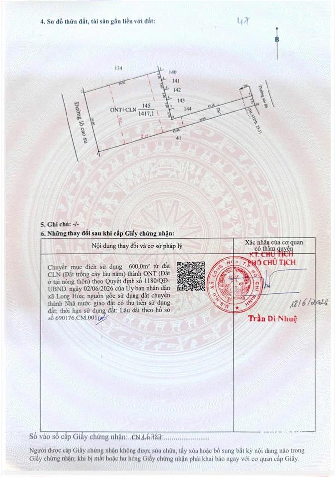 Bán đất sổ riêng 1417,1m2 tại thành phố hồ chí minh