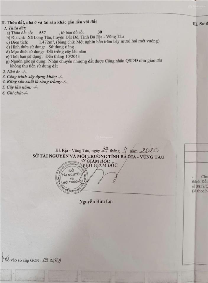 Chính chủ bán đất đường nhánh đt 765 (có thương lượng)