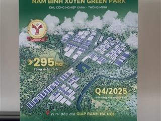 Bán và cho thuê 108ha đất công nghiệp tại kcn nam bình xuyên,xã bình nguyên,phú thọ, giá siêu hời