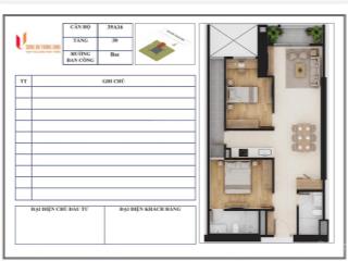 Suất ng cc trung tâm hà đông, 2pn 2vs, ký hđ trực tiếp cđt, bàn giao nhà quý 2/2027, giá 45tr/m2