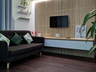 Cần cho thuê căn góc 2 ban công, nhìn về the global city, diện tích 46m2, 2pn 1wc full nội thất