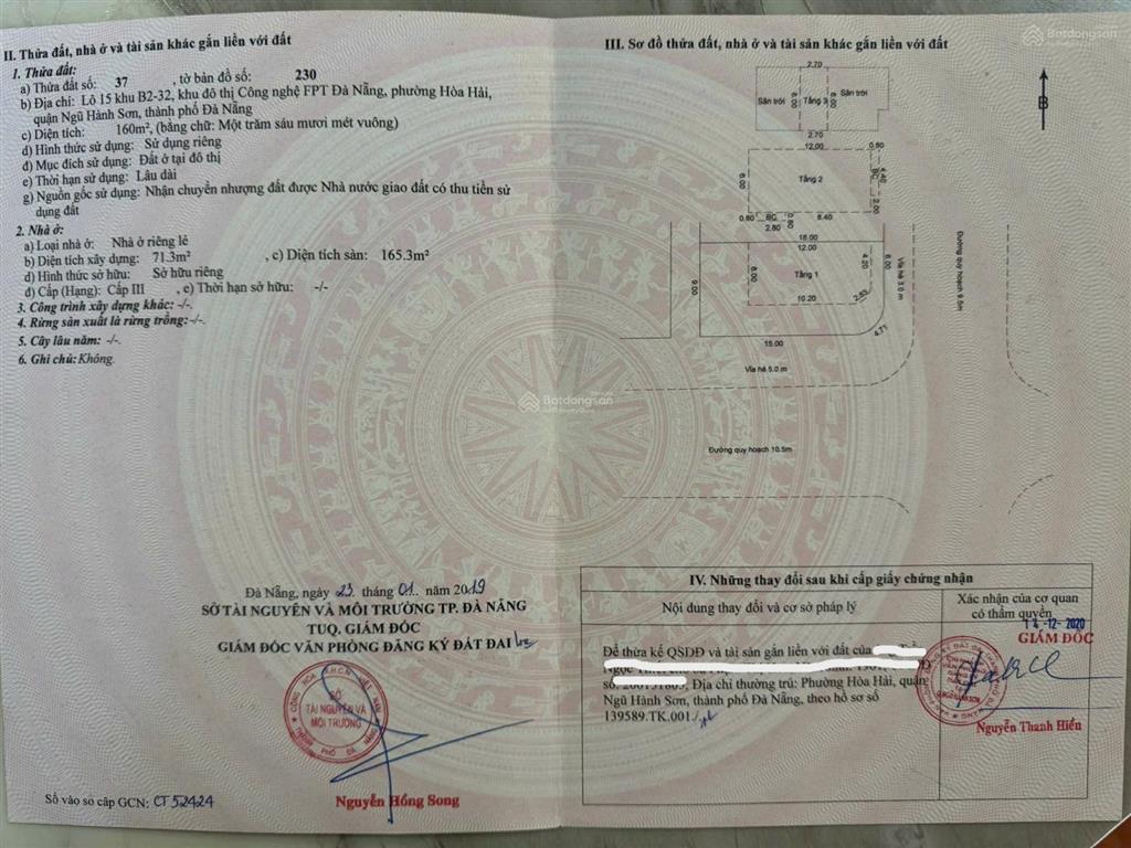 Bán biệt thự fpt city đà nẵng, 16,5 tỷ, 160m2, view đẹp chỉ với