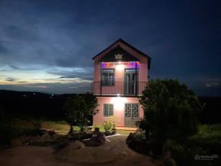 Nhà 1 trệt 1 lầu mới xây 6x24m, full nội thất, view săn mây mt bê tông, tân lâm, di linh, lâm đồng