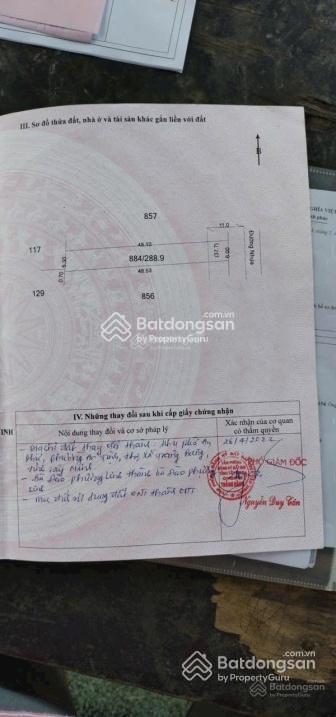Lô đất 288m2 ngay an tịnh, trảng bàng, tây ninh, sổ hồng riêng, giá tốt 830 triệu
