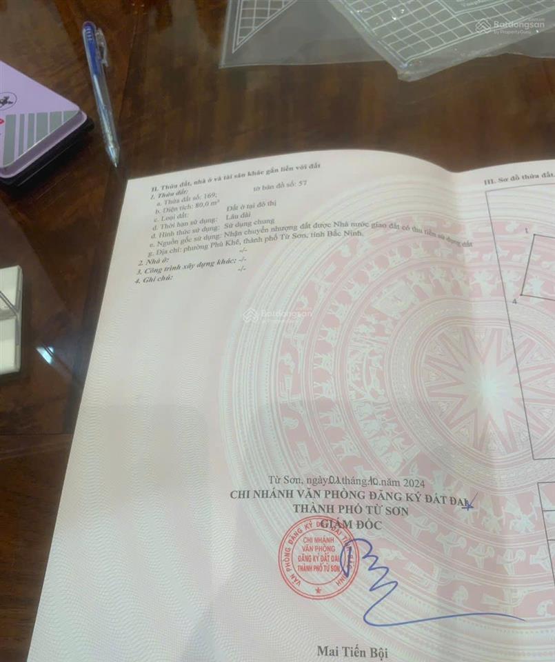 Bán đất nền dự án tại khu đô thị mới phù khê, 80 m2 giá đầu tư