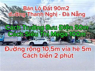 Bán đất mặt tiền đường 10,5m thanh nghị đà nẵng, 90m2 giá 6,750