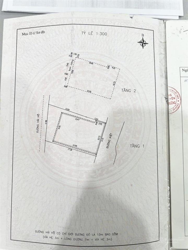 Bán 210,8m2 đất đường hải hồ, hải châu đà nẵng