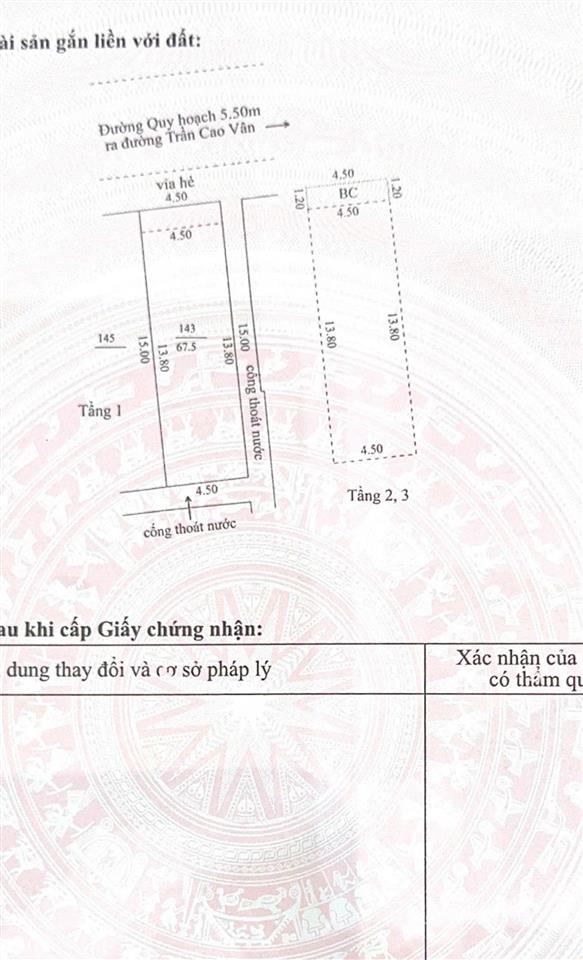 Bán nhà 3 tầng sát bên trường học, khu dân cư 285 trần cao vân, phường thanh khê, tp đà nẵng