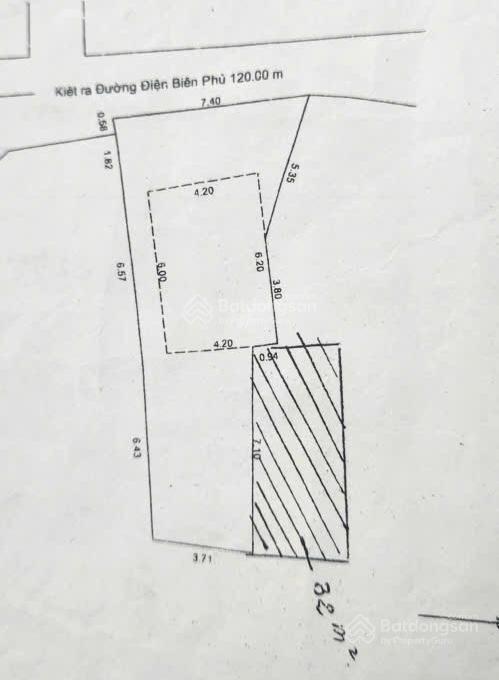 Bán 108m2 đất kiệt điện biên phủ, đà nẵng giá 3,6 tỷ