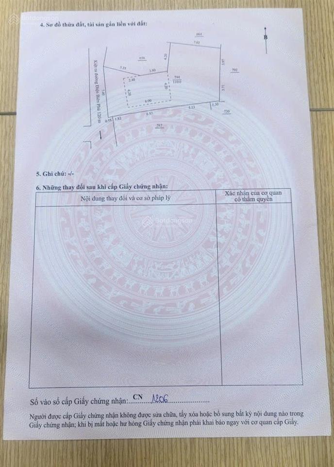 Bán 110m2 đất kiệt 194/.. đường điện biên phủ, phường thanh khê, đà nẵng