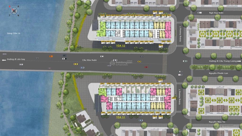Bán căn studio view sông đà nẵng dự án spana sun group, giá chỉ từ 2,35 tỷ