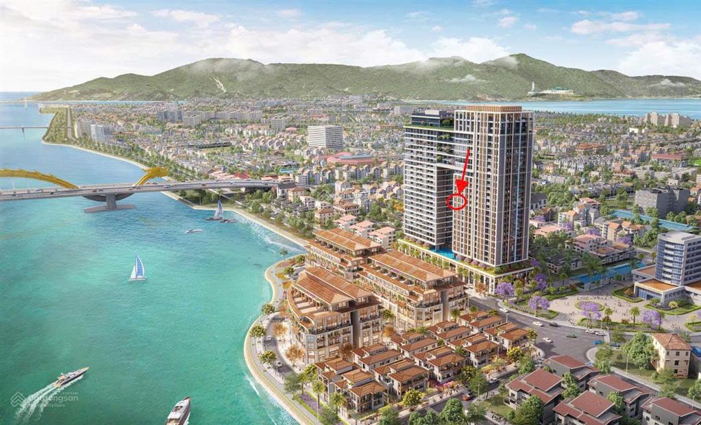 Bán căn hộ 1pn+ sun ponte đà nẵng view trực diện cầu rồng & sông hàn. giá 5,1 tỷ