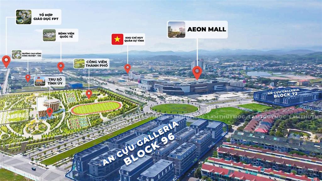 Bán căn 3 mặt tiền võ nguyên giáp dự án shophouse an cựu  an cựu city huế | giá trực tiếp cđt