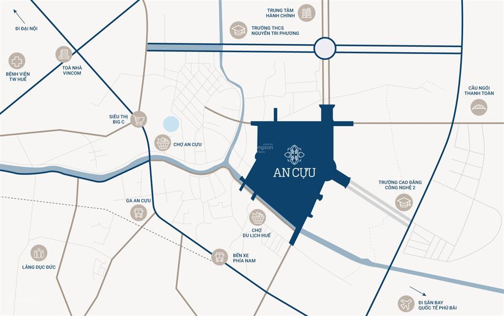 Bán căn 3 mặt tiền võ nguyên giáp dự án shophouse an cựu  an cựu city huế | giá trực tiếp cđt