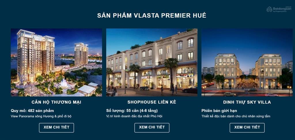 Dự án vlasta premier phú hội | mặt tiền trần cao vân & đội cung tp. huế