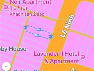 Bán lô mt lê ninh, ra phạm văn đồng 50m, cách biển 500m, kết nối các tuyến đường biển huyết mạch