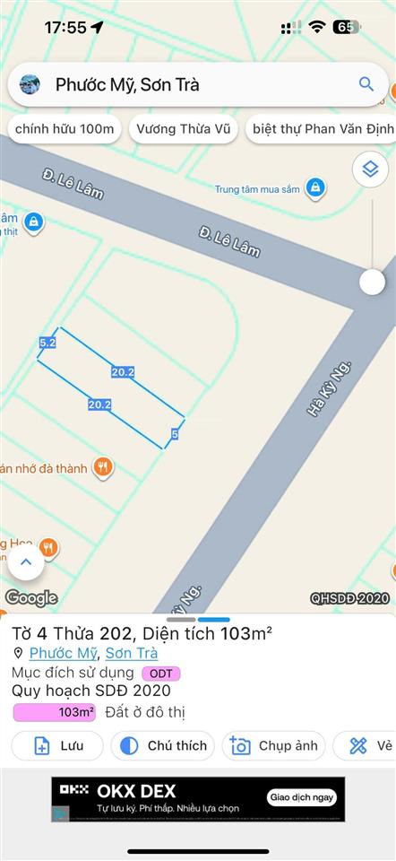 Bán lô đất mt hà kỳ ngộ, sát góc lê lâm, cách biển 300m, gần tòa tháp đôi của sungroup..