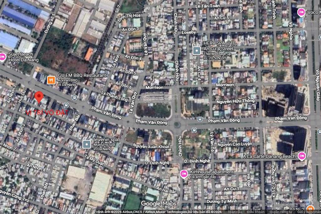 Bán đất đường nguyễn xuân khoát, ngay sau lưng phạm văn đồng, cách biển 500m..