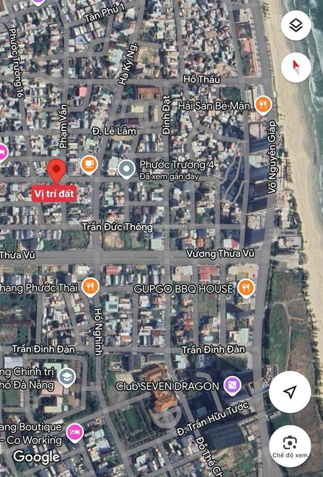 Bán lô góc siêu đẹp phạm vấn & nguyễn đức an, cách biển 300m, ngay kề dự án của sungroup..
