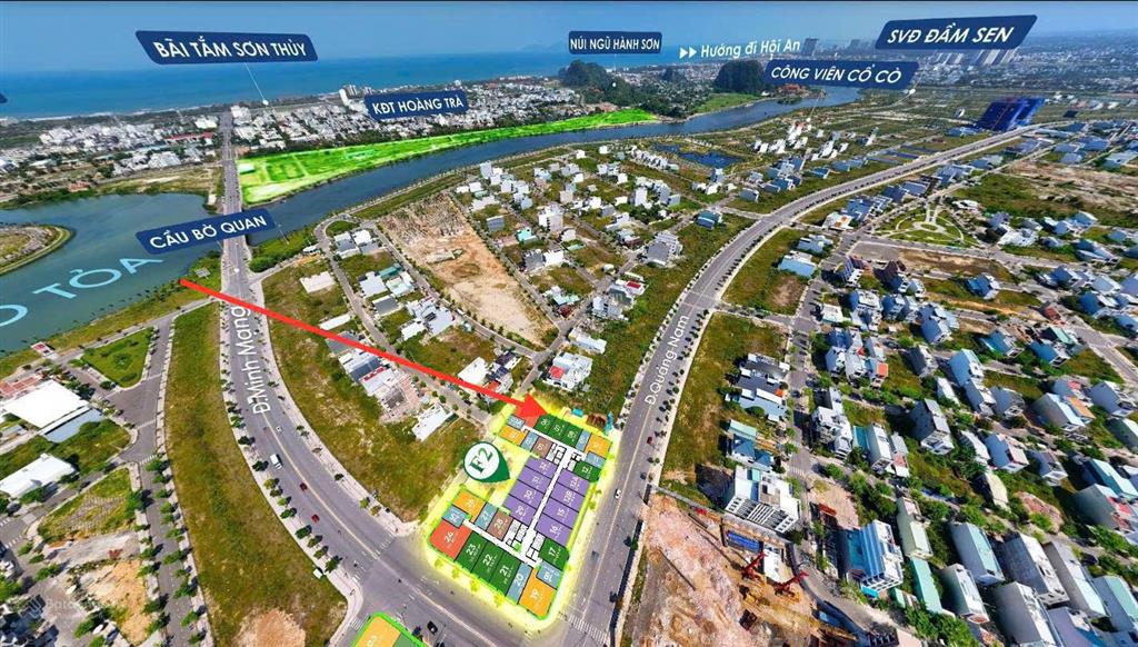 Hàng hiếm căn 1pn+ ban công hướng đông nam, view sông, biển, núi ngũ hành sơn giá 2 tỷ 778 triệu