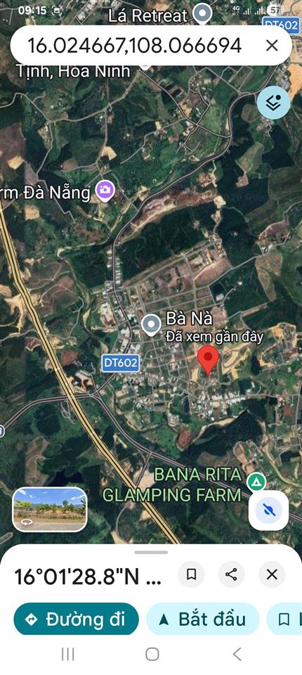 Bán đất tại đường 602, xã hòa liên, huyện hòa vang, đà nẵng giá cực chất 8,5tr/m2, 1500m2