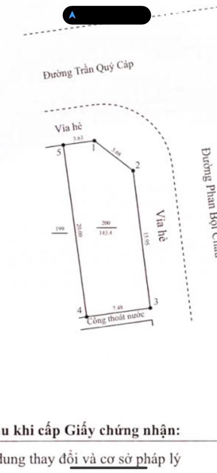 Bán góc 2 mặt đường trần quý cáp và phan bội châu, 144m2 | giá 23,8 tỷ | hải châu, đà nẵng