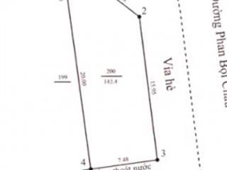 Bán góc 2 mặt đường trần quý cáp và phan bội châu, 144m2 | giá 23,8 tỷ | hải châu, đà nẵng