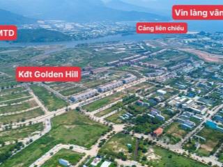 Bán cặp đất đường 10.5m golden hill liên chiểu đà nẵng, đối diện tttm sát trục 15m thông da dragon