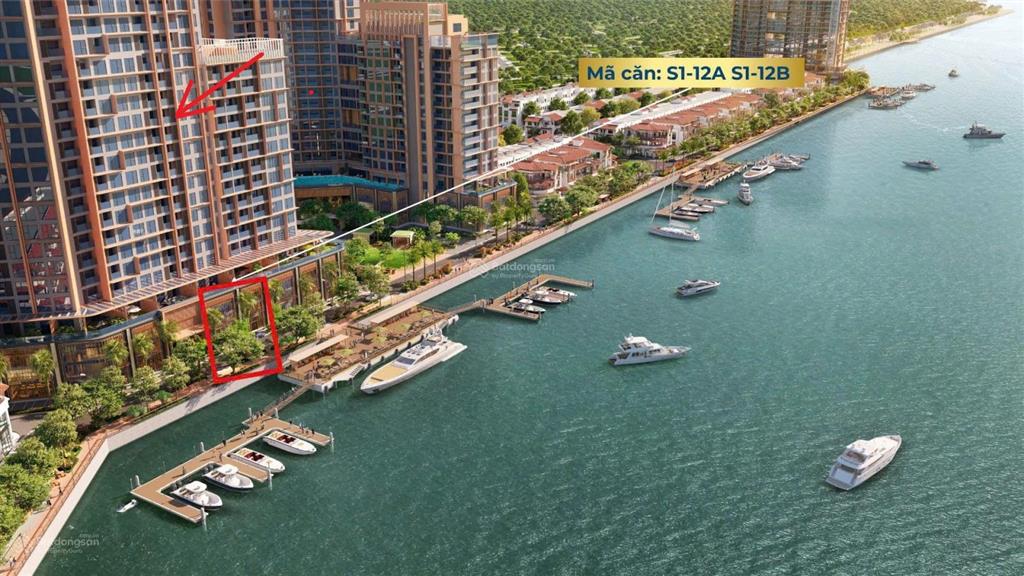 Căn 2pn dt 82 m2, tòa s1 view trực diện sông hàn, pháo hoa qt đà nẵng, sun symphony residence