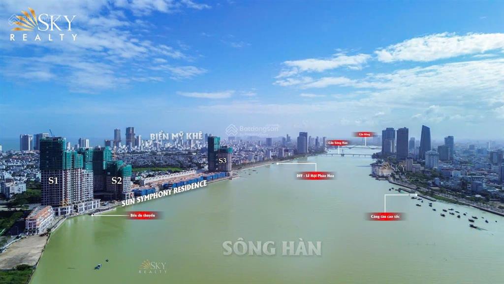 Căn hộ cao cấp 3pn view sông hàn  trung tâm tp đà nẵng  symphony residence dt 96.8m2