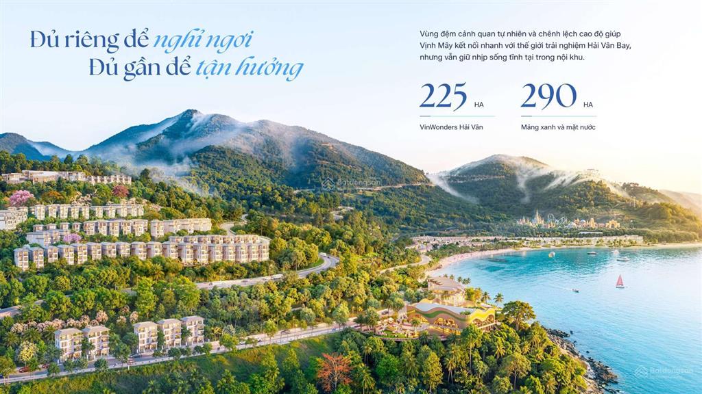 67tr/m2 sở hữu ngay biệt thự đồi vịnh mây  dt đất286m2, villas 4 tầng view toàn cảnh vịnh đà nẵng