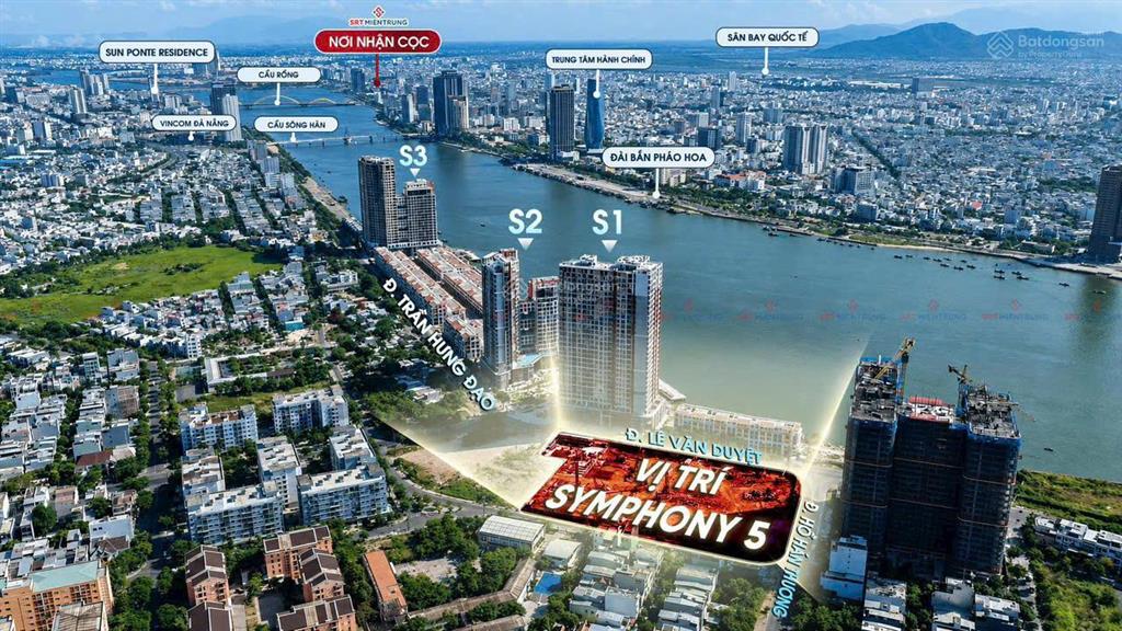 Bđs dòng tiền ngay bến du thuyền đà nẵng  symphony 5 residence  giá chỉ 65tr/m2  studio 30.1m2