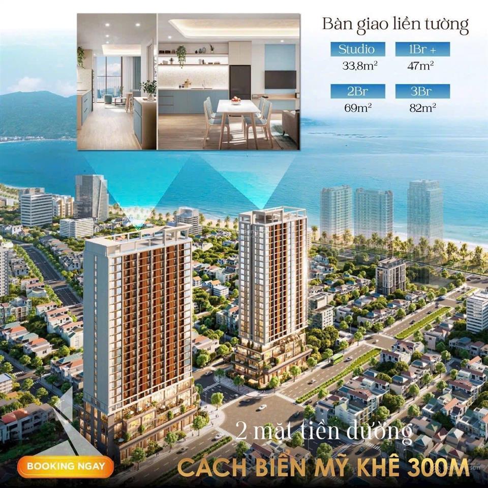 Chỉ 74tr/m2 sở hữu ngay căn hộ view biển sơn trà  trung tâm phố tây tp đà nẵng  sun costa