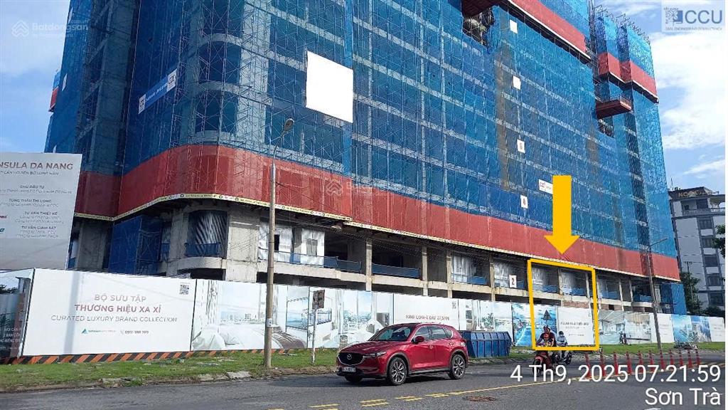 Căn góc khối đế peninsula mặt tiền đường 30m hồ hán thương giao bùi dương lịch 21.5 tỷ