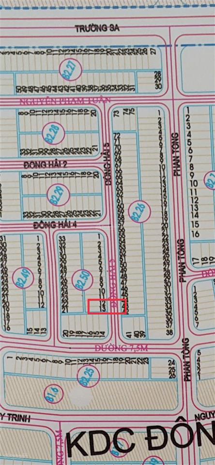 Cặp đất hiếm đông hải 5 ngang 10m  cách biển 500m 182m2 vị trí vàng kinh doanh lưu trú