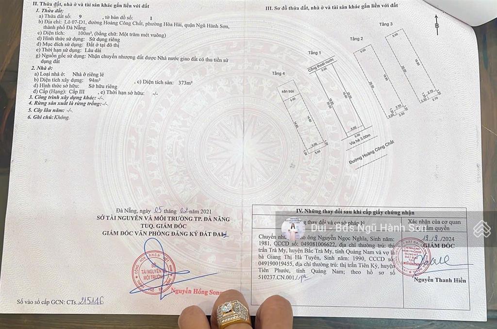 Bán nhà 4 tầng đường hoàng công chất doanh thu 28 tr/th  khuê mỹ  đi bộ ra biển