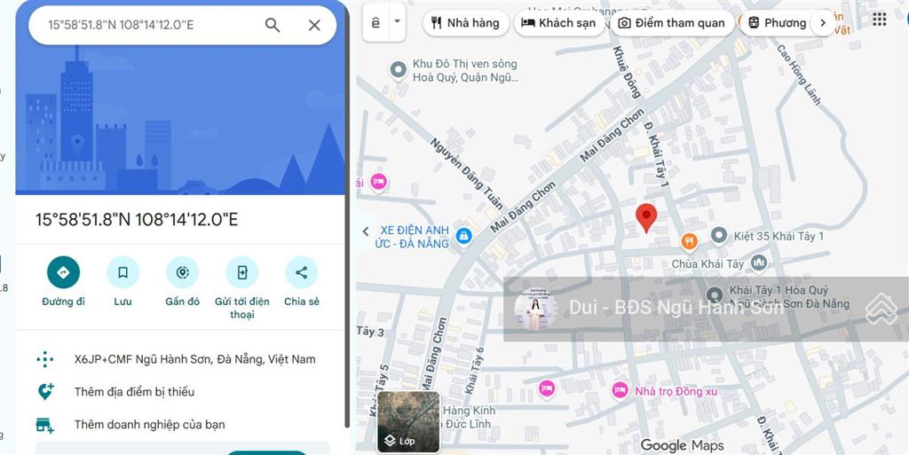 Bán đất ngũ hành sơn 81m sổ hồng riêng giá 2,7 tỷ