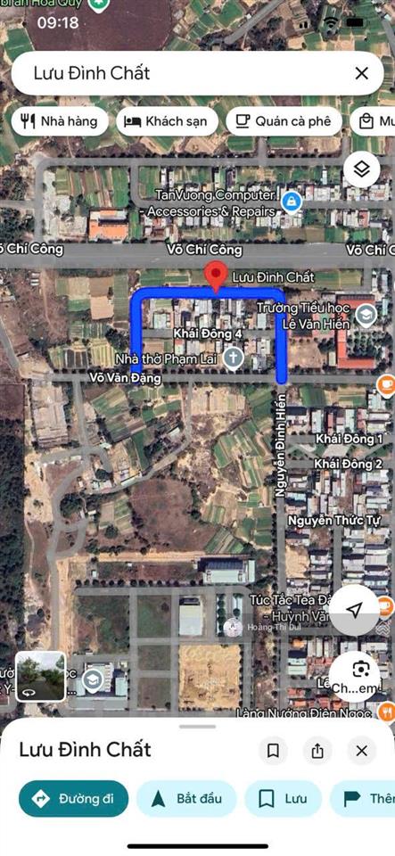 Bán đất mặt tiền võ chí công, đối diện làng đại học, gần fpt 105m2