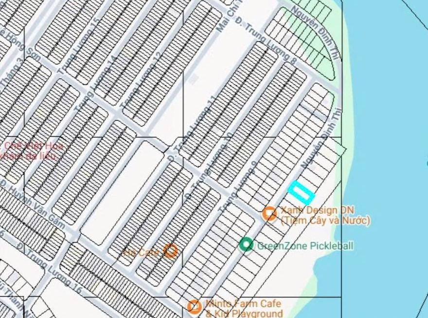 Bán đất biệt thự nguyễn đình thi  block b2.2  đảo vip hòa xuân, đà nẵng