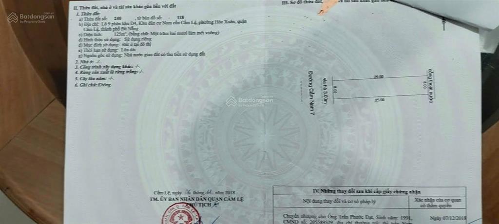Bán đất đường cẩm nam 7 giá rẻ chỉ 46,4 tr/m2 gần đường phạm hùng  hòa xuân  đà nẵng