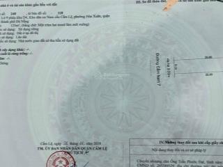 Bán đất đường cẩm nam 7 giá rẻ chỉ 46,4 tr/m2 gần đường phạm hùng  hòa xuân  đà nẵng