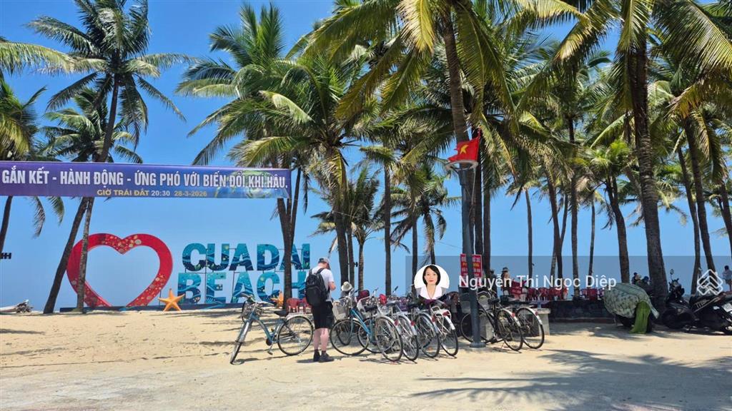 Bán rẻ lô đất mt đường dương đình nghệ thông trục âu cơ ngay bãi tắm cửa đại khu phước trạch