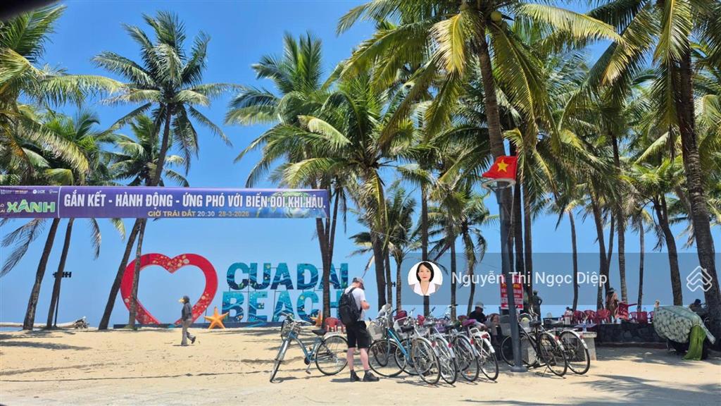 Đất ngay biển cửa đại hội an mt dương đình nghệ thông âu cơ vị trí sát biển miễng chê