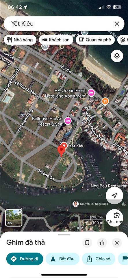 Lô đất mt yết kiêu, chỉ cách biển cửa đại 300m  view công viên  view sông cực đẹp