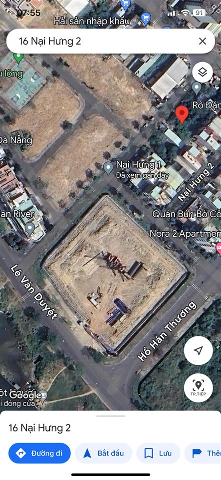 Bán 2 lô đất mặt tiền đường nại hưng 1 trục thông ra sông  gọi đàm tiến