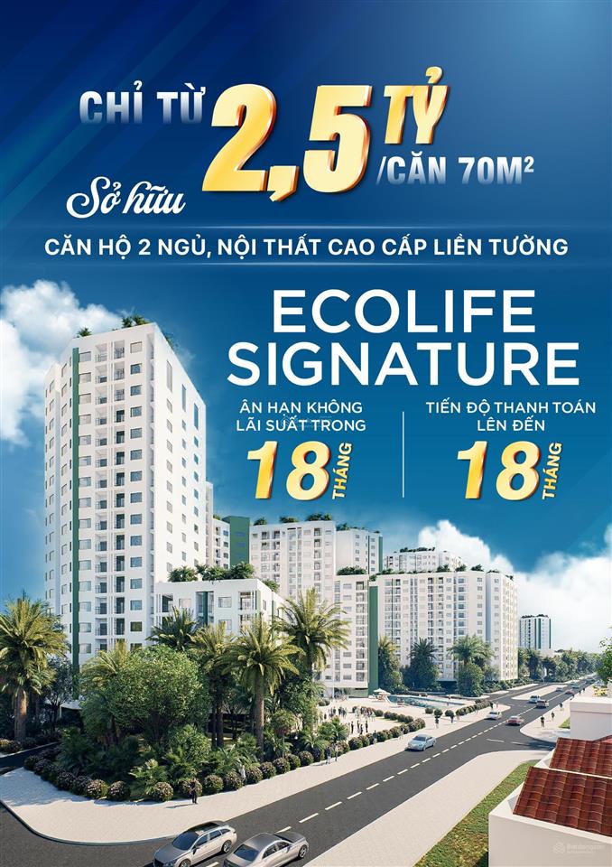 Bán căn hộ ecolife signature, liên chiểu, đà nẵng giá gốc chủ đầu tư chỉ 2.3 tỷ/2pn 66m2
